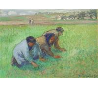 DQCJIYIGL Famous Art Print Artwork Artwork Paintings Les Sarcleurs by Camille Jacob Pissarro Canvas Wall Art for Home Decor 60x90cm