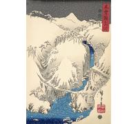 DQCJIYIGL Famous Art Print Artwork Artwork Paintings Mountains and Rivers Along the Kiso Road Pub by Utagawa Hiroshige Canvas Wall Art for Home Decor 60x90cm