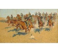 DQCJIYIGL Famous Art Print Artwork Artwork Paintings on the Southern Plains by Frederic Remington Canvas Wall Art for Home Decor 60x90cm