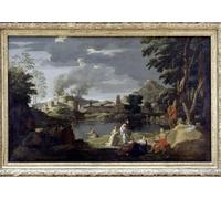 DQCJIYIGL Famous Art Print Artwork Artwork Paintings Orpheus and Eurydice by Nicolas Poussin Canvas Wall Art for Home Decor 60x90cm