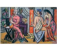 DQCJIYIGL Famous Art Print Artwork Artwork Paintings Pompeï Clowns by Max Beckmann Canvas Wall Art for Home Decor 60x90cm