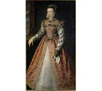 DQCJIYIGL Famous Art Print Artwork Artwork Paintings Portrait of Elisabeth of France by Sánchez Coello Canvas Wall Art for Home Decor 60x90cm