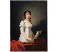 DQCJIYIGL Famous Art Print Artwork Artwork Paintings Portrait of the Italian Singer Angelika Catalani by Elisabeth Louise Vigee Lebrun Canvas Wall Art for Home Decor 60x90cm