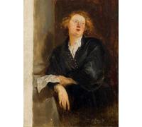 DQCJIYIGL Famous Art Print Artwork Artwork Paintings Portrait Study of Hendrik Libertis After Anthony Van Dyck by Franz Defregger Canvas Wall Art for Home Decor 60x90cm