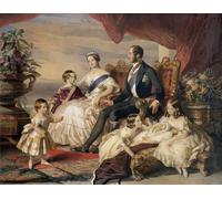 DQCJIYIGL Famous Art Print Artwork Artwork Paintings Queen Andalbert with Five of the Their Children by by Xaver Winterhalter Canvas Wall Art for Home Decor 60x90cm