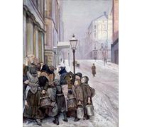 DQCJIYIGL Famous Art Print Artwork Artwork Paintings Struggle for Survival by Christian Krohg Canvas Wall Art for Home Decor 60x90cm