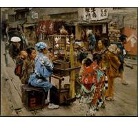 DQCJIYIGL Famous Art Print Artwork Artwork Paintings the Ameya by Robert Frederick Blum Canvas Wall Art for Home Decor 60x90cm