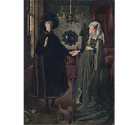DQCJIYIGL Famous Art Print Artwork Artwork Paintings the Arnolfini Portrait by Jan Van Eyck Canvas Wall Art for Home Decor 60x90cm