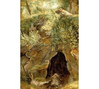 DQCJIYIGL Famous Art Print Artwork Artwork Paintings the Cave by Pierre Etienne Theodore Rousseau Canvas Wall Art for Home Decor 60x90cm