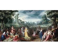 DQCJIYIGL Famous Art Print Artwork Artwork Paintings the Continence of Scipio by Karel Van Mander Canvas Wall Art for Home Decor 60x90cm