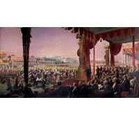 DQCJIYIGL Famous Art Print Artwork Artwork Paintings the Distribution of Flags At by Jean Baptiste Edouard Detaille Canvas Wall Art for Home Decor 60x90cm