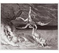 DQCJIYIGL Famous Art Print Artwork Artwork Paintings the Divine Comedy by Gustave Dore Canvas Wall Art for Home Decor 60x90cm