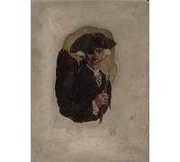 DQCJIYIGL Famous Art Print Artwork Artwork Paintings the Little Gentleman with One Eye by Howard Pyle Canvas Wall Art for Home Decor 60x90cm