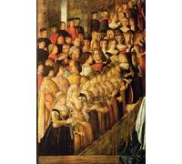 DQCJIYIGL Famous Art Print Artwork Artwork Paintings the Miracle of the Cross on San Lorenzo Bridge by Gentile Bellini Canvas Wall Art for Home Decor 60x90cm