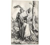 DQCJIYIGL Famous Art Print Artwork Artwork Paintings the Promenade by Albrecht Dürer Canvas Wall Art for Home Decor 60x90cm