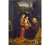 DQCJIYIGL Famous Art Print Artwork Artwork Paintings the Rest on the Flight Into Egypt by Andrea Solario Canvas Wall Art for Home Decor 60x90cm