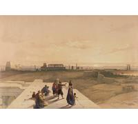 DQCJIYIGL Famous Art Print Artwork Artwork Paintings the Ruins of Karnak by David Roberts Canvas Wall Art for Home Decor 60x90cm
