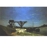 DQCJIYIGL Famous Art Print Artwork Artwork Paintings the Seine in Paris Between the Pont Dilena and the Pont De Grenelle by Paul Gauguin Canvas Wall Art for Home Decor 60x90cm
