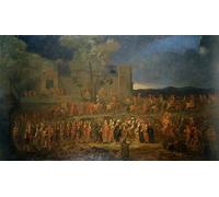 DQCJIYIGL Famous Art Print Artwork Artwork Paintings the Sultan of Turkey by Jean Baptiste Vanmour Canvas Wall Art for Home Decor 60x90cm