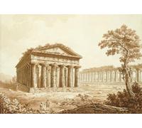 DQCJIYIGL Famous Art Print Artwork Artwork Paintings the Temple of Neptune and the Basilica At Paestum by Kaisermaan Canvas Wall Art for Home Decor 60x90cm