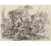 DQCJIYIGL Famous Art Print Artwork Artwork Paintings the Tomb of Nero by Battista Piranesi Canvas Wall Art for Home Decor 60x90cm