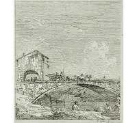 DQCJIYIGL Famous Art Print Artwork Artwork Paintings the Wagon Passing Over a Bridge by Canaletto Canvas Wall Art for Home Decor 60x90cm