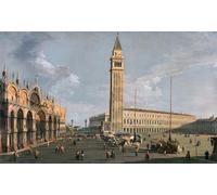DQCJIYIGL Famous Art Print Artwork Artwork Paintings Towards St.Mark's by Antonio Canal Canvas Wall Art for Home Decor 60x90cm