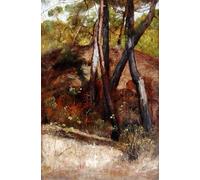 DQCJIYIGL Famous Art Print Artwork Artwork Paintings Trees At Bocca D'arno by William Blake Richmond Canvas Wall Art for Home Decor 60x90cm
