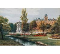 DQCJIYIGL Famous Art Print Artwork Artwork Paintings War Memorial and Town Hall Bournemouth by Alfred Robert Quinton Canvas Wall Art for Home Decor 60x90cm