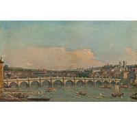DQCJIYIGL Famous Art Print Artwork Artwork Paintings Westminster Bridge by Antonio Canal Canvas Wall Art for Home Decor 60x90cm