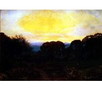 DQCJIYIGL Famous Canvas Artwork Poster Artworks a Gardener Digging a Cabbage Patch At Sunset Poster Print for Home Decor 60x90cm