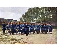 DQCJIYIGL Famous Canvas Artwork Poster Artworks a Military Band From Algeria During the Battle of the Marne East of Paris by Jules Gervais Courtellemont Poster Print for Home Decor 60x90cm