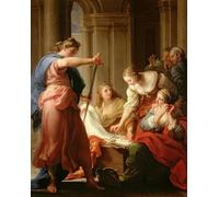 DQCJIYIGL Famous Canvas Artwork Poster Artworks Achilles At the Court of King Lycomedes with His Daughters by Pompeo Girolamo Batoni Poster Print for Home Decor 60x90cm