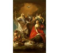 DQCJIYIGL Famous Canvas Artwork Poster Artworks Allegory of Religion by Pompeo Girolamo Batoni Poster Print for Home Decor 60x90cm