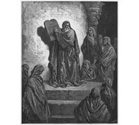 DQCJIYIGL Famous Canvas Artwork Poster Artworks Bible Ezra Reading the Law in the Hearing of the People by Gustave Dore Poster Print for Home Decor 60x90cm
