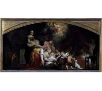 DQCJIYIGL Famous Canvas Artwork Poster Artworks Birth of the Virgin by Bartolomé Esteban Murillo Poster Print for Home Decor 60x90cm