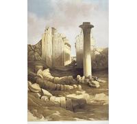 DQCJIYIGL Famous Canvas Artwork Poster Artworks Egypt Pillared Hall of the Temple of Karnak by David Roberts Poster Print for Home Decor 60x90cm