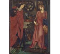 DQCJIYIGL Famous Canvas Artwork Poster Artworks Fair Rosamund and Queen Eleanor by Edward Burne-jones Poster Print for Home Decor 60x90cm