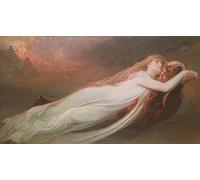 DQCJIYIGL Famous Canvas Artwork Poster Artworks Francesca Da Rimini and Paolo Malatesta by Lionel Noel Royer Poster Print for Home Decor 60x90cm