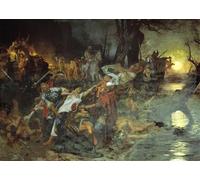 DQCJIYIGL Famous Canvas Artwork Poster Artworks Funeral Feast of Svyatoslav's Russian After Battle in by by Henryk Hector Siemiradzki Poster Print for Home Decor 60x90cm