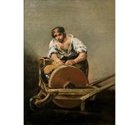 DQCJIYIGL Famous Canvas Artwork Poster Artworks Grindstone by Francisco De Goya Poster Print for Home Decor 60x90cm