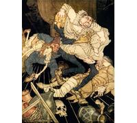 DQCJIYIGL Famous Canvas Artwork Poster Artworks King Pest by Arthur Rackham Poster Print for Home Decor 60x90cm