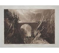 DQCJIYIGL Famous Canvas Artwork Poster Artworks Little Devils Bridge Over the Russ Above Altdorft Swiss. by Mallord William Turner Poster Print for Home Decor 60x90cm
