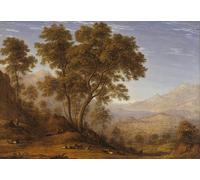 DQCJIYIGL Famous Canvas Artwork Poster Artworks My Last View of Italy Looking From the Alps Over Suza by Glover Poster Print for Home Decor 60x90cm