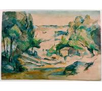 DQCJIYIGL Famous Canvas Artwork Poster Artworks Paysage En Provence by Paul Cézanne Poster Print for Home Decor 60x90cm