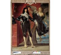 DQCJIYIGL Famous Canvas Artwork Poster Artworks Portrait in Foot of Louis Xiii Crowns by Philippe De Champaigne Poster Print for Home Decor 60x90cm
