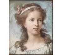DQCJIYIGL Famous Canvas Artwork Poster Artworks Portrait of a Young Girl by Elisabeth Louise Vigee Lebrun Poster Print for Home Decor 60x90cm