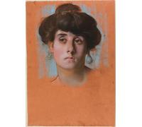 DQCJIYIGL Famous Canvas Artwork Poster Artworks Portrait of a Young Woman From Melancholy by Adolf Hiremy-hirschl Poster Print for Home Decor 60x90cm