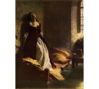 DQCJIYIGL Famous Canvas Artwork Poster Artworks Princess Tarakanova in the Petropavlovsk Fortress At the Time of the Flood by Konstantin Flavitsky Poster Print for Home Decor 60x90cm