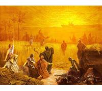 DQCJIYIGL Famous Canvas Artwork Poster Artworks Return of the Ark to Beth Shemesh by Doré Bible by Gustave Dore Poster Print for Home Decor 60x90cm